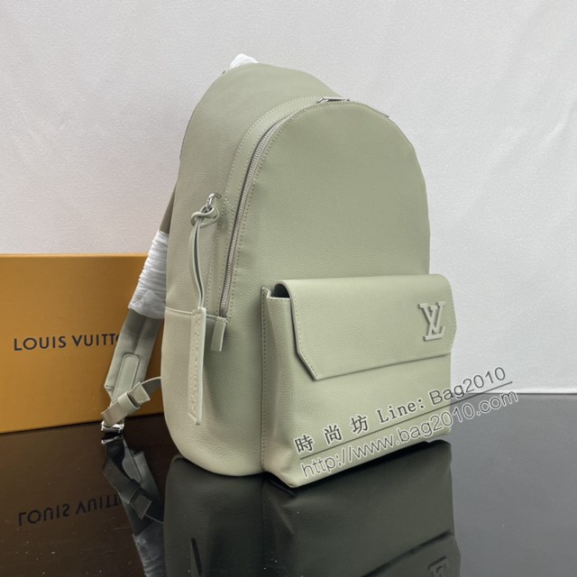 Lv路易威登2023專櫃新款Takeoff雙肩包 LV純色牛皮男士後背包 M22503 ydh5156